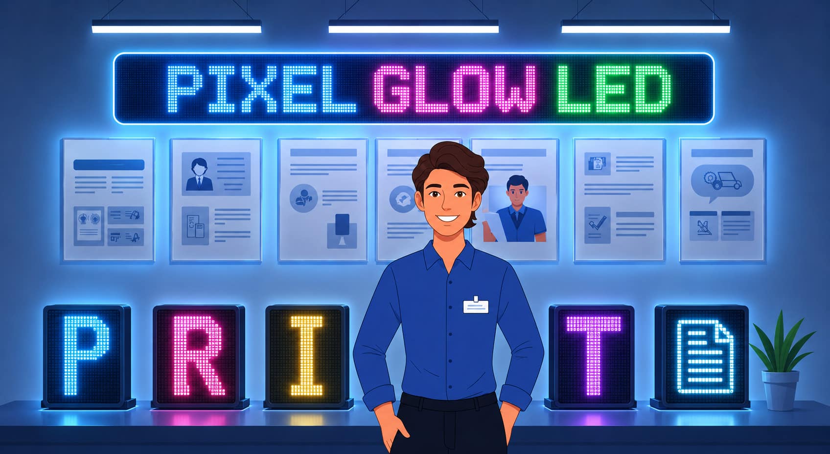 pixel glow led