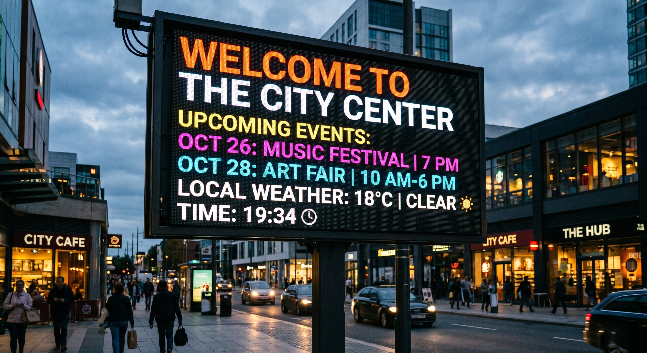Digital LED Display Board Programmable Scrolling Text